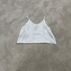 SHEIN White Crochet Camisole Top